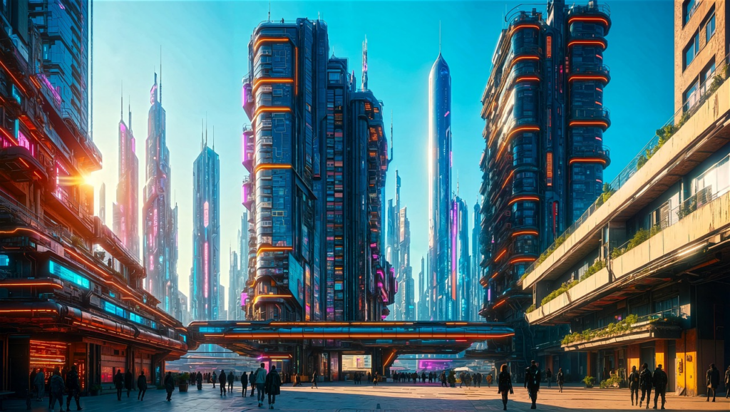 영화 A.I 리뷰-차가운 미래도시의 모습